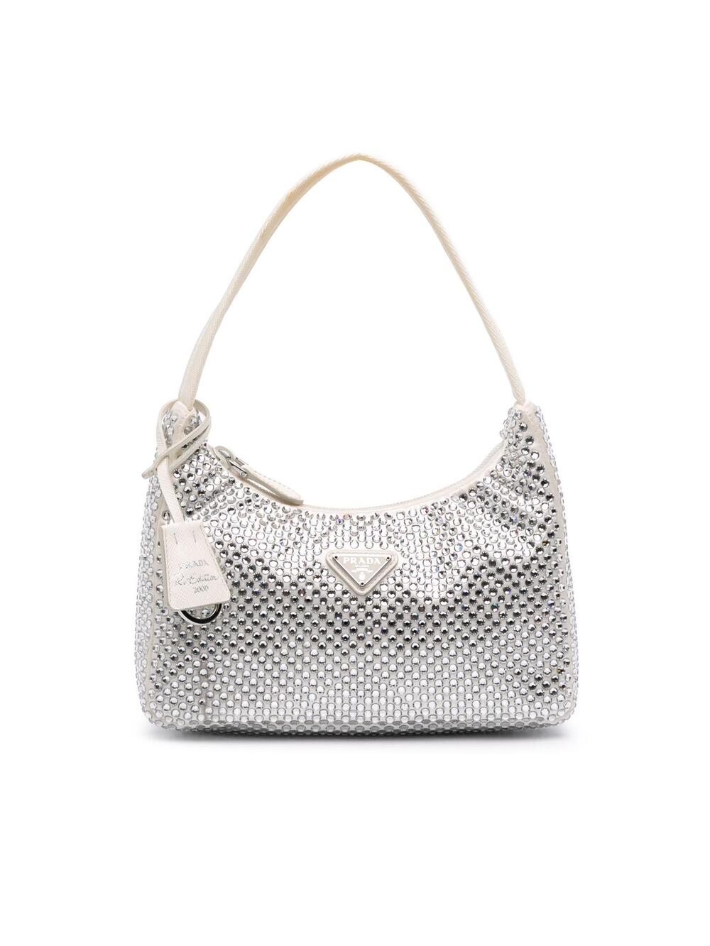 Prada Mini Satin Crystal Re Edition #367116P14B